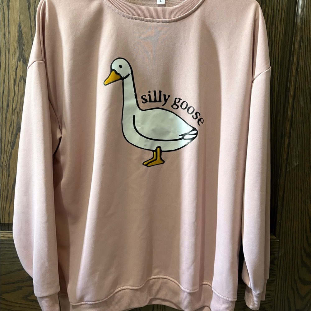 Silly Goose Pink Sweater